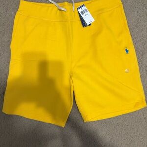 Polo by Ralph Lauren Men's Bright Yellow Athletic Shorts